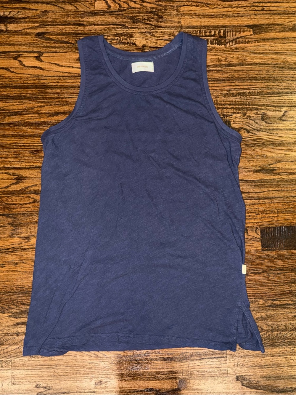 Aimé Leon Dore Classics Program Cropped Tank Top Heather Blue Size Large